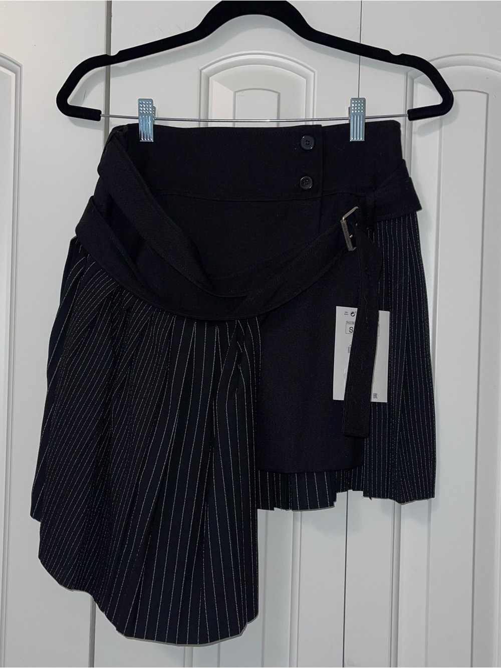 ZARA Black Mini Pleated Skirt